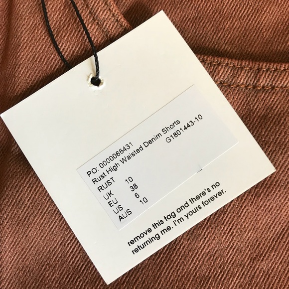 Missguided Distressed Shorts Rust 6 - Picture 3 of 8